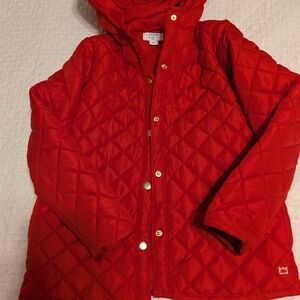 Crown & Ivy Kids Quilted Red Puffer Coat